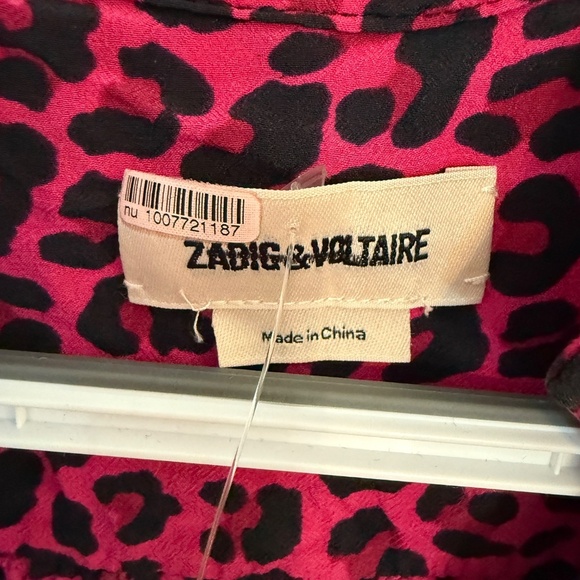 Zadig & Voltaire add to hearts Leopard Reveal Dress pink fuchsia 31714 - Picture 9 of 12
